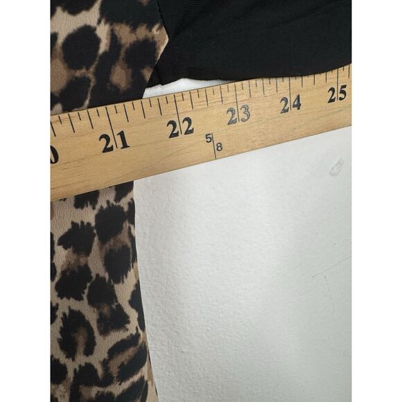C Wonder  tunic animal print  blouse size S‎ Women Long Sleeve - Picture 4 of 9